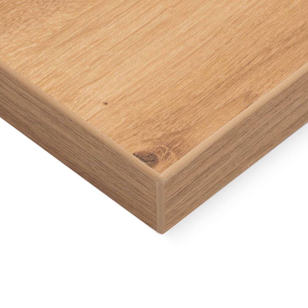 Küchenarbeitsplatte nach Maß – 3,8 cm stark – robuste HPL-Beschichtung (Artisan Eiche, Tiefe 50 cm x Länge 80 cm)