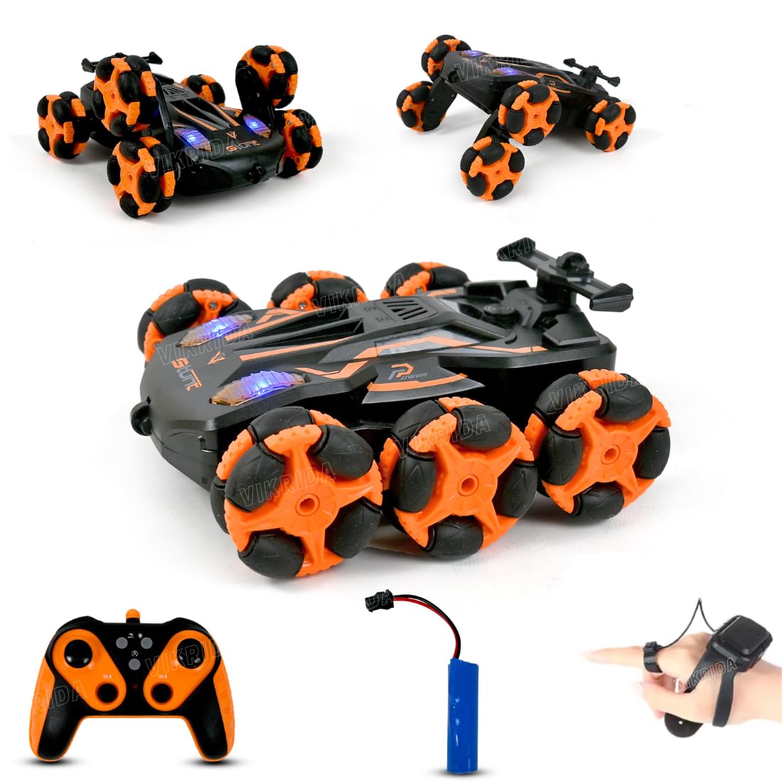 VikriDA Gesture Sensing Stunt Rc Cars, 6Wd Rechargeable Racing Drift Double-Sided Car, Hand Remote Control Crawler Toy for Boys 8 9 10 11 12 Year Old, Christmas Birthday Party Gifts for Kids - Orange (B0DFQ4CB26) Amazon Price History, Amazon Price Tracker