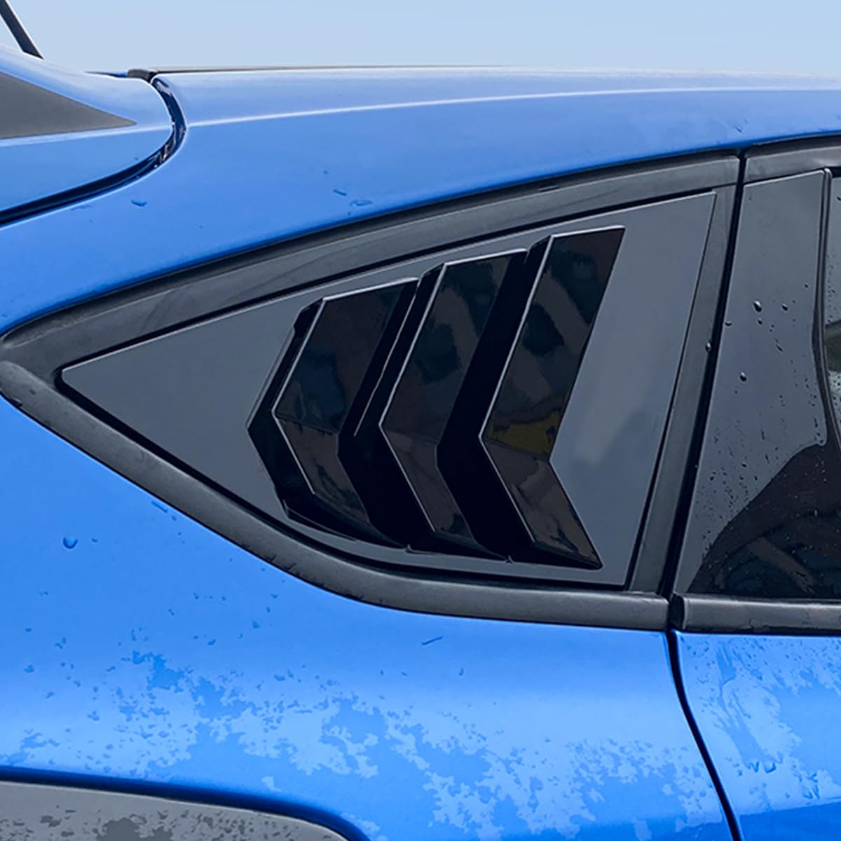 Amazon.com: MICROCK Rear Side Window Louvers Racing Style