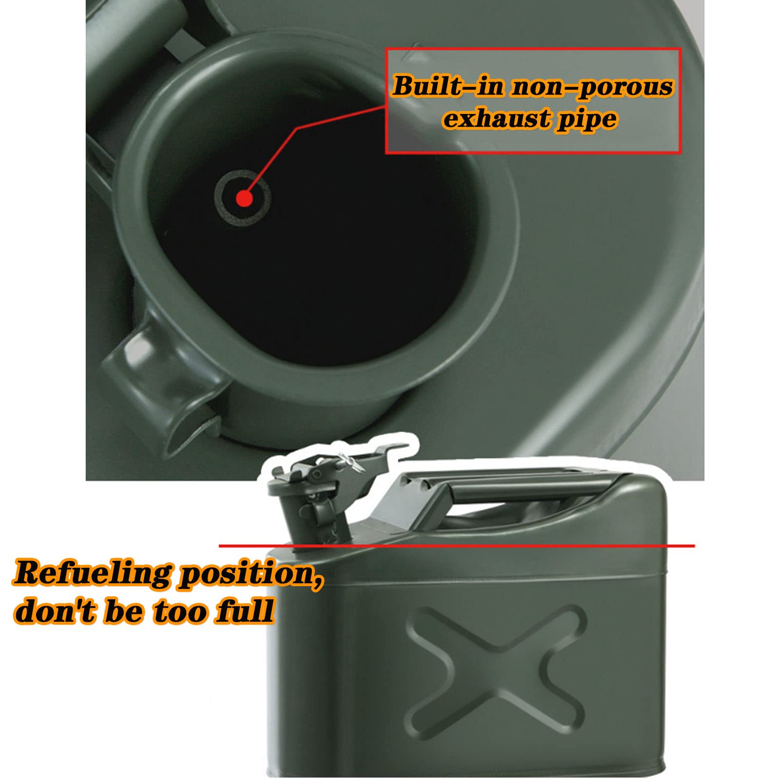 Taniche Carburante Combustibile con beccuccio Flessibile, Bastone Portatile lattine Carburante Serbatoio del Carburante, Carburante, Carburante, combustibili, Benzina, Camion, Camion, Attrezzatura (