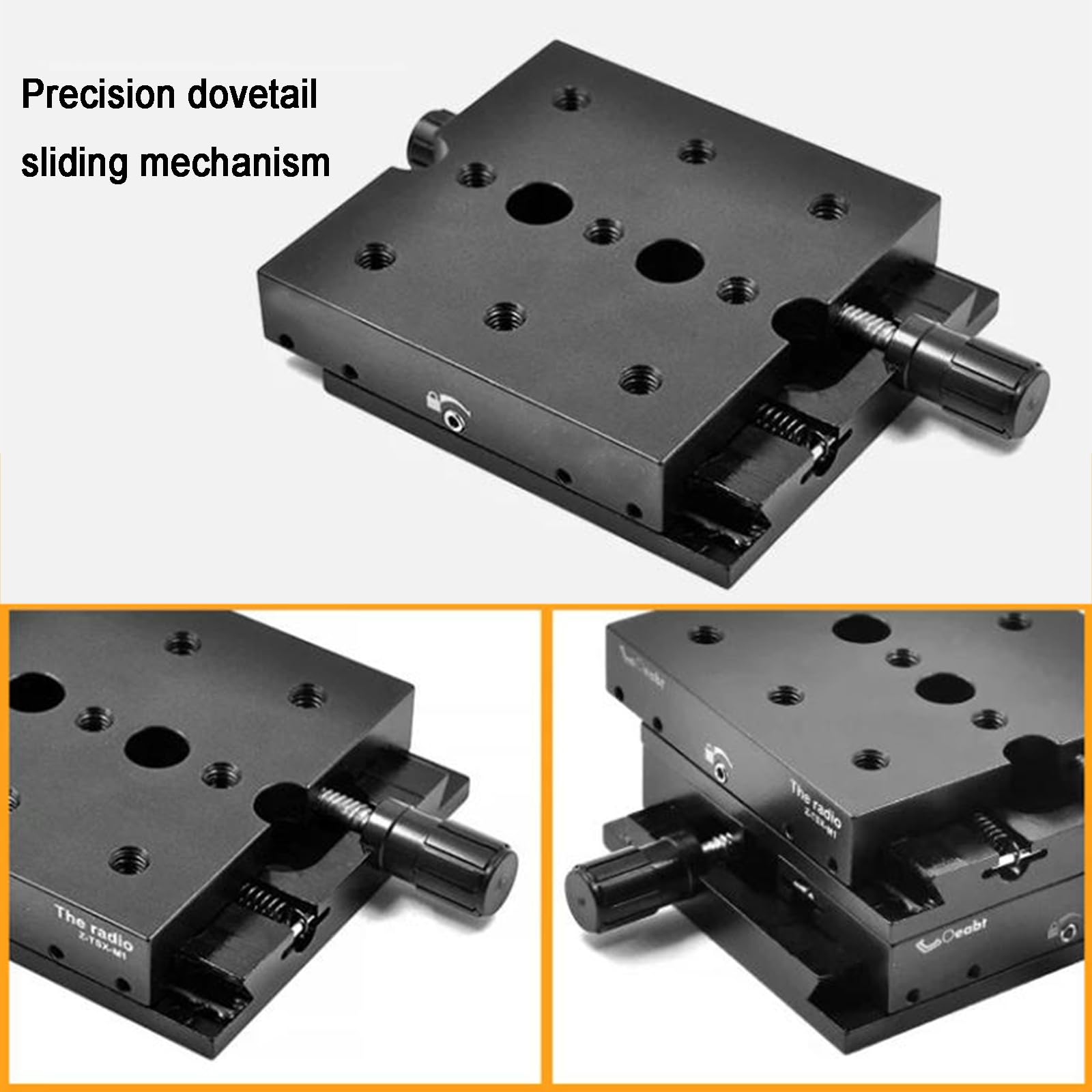X Axis Linear Stage Manual, precyzyjny stół przesuwny z łożyskiem jaskółczy ogon i rolką dostrajającą do eksperymentów optycznych, regulacja mikrometru