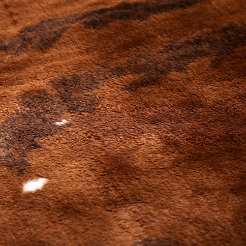 Townssilk Cow Print Rug 4.1X4.5 Feet Faux Cow Hide Rug Animal Printed Area Rug Carpet For Home #TOP3
