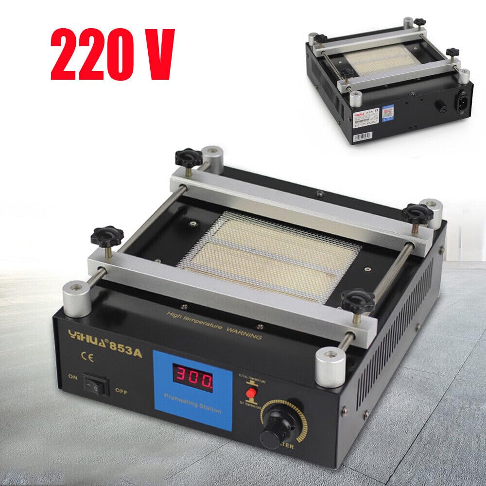 853A stazione di preriscaldamento elettrico per microcomputer a LED 450W 220V preriscaldatore PCB BGA SMD piastra riscaldante per saldatore piastra riscaldante di recupero
