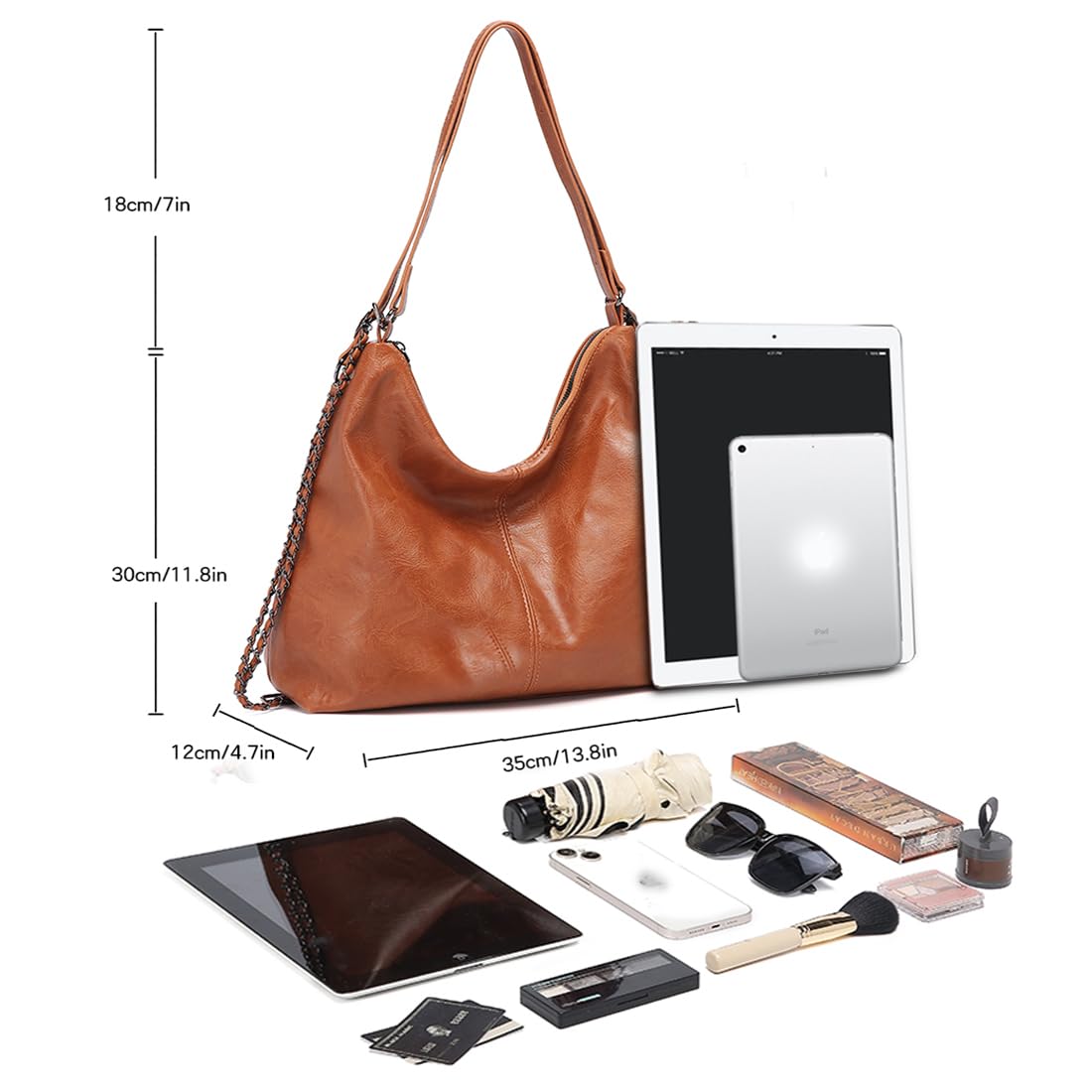 Pahajim Zaino Donna Elegante Borsa Zainetto in PU Pelle Impermeabile Antifurto Casual Borse a Spalla Hobo Zaino 2 in 1 per Uscire Scuola Viaggi e Ufficio