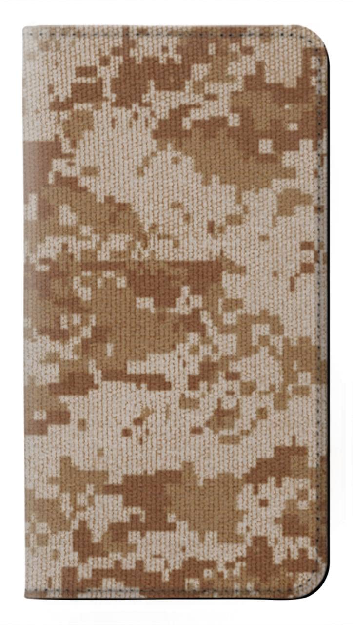 Housse iPhone 15 cuir camouflage protégeant l'écran contre les rayures