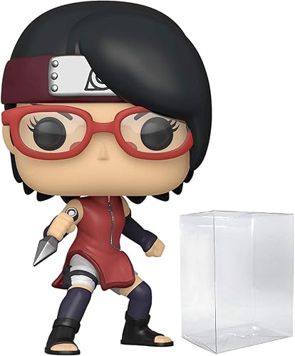 POP Boruto: Naruto The Next Generation - Figura de vinilo de Sarada Uchiha Funko (con funda protectora de caja compatible), multicolor, 3.75 pulgadas