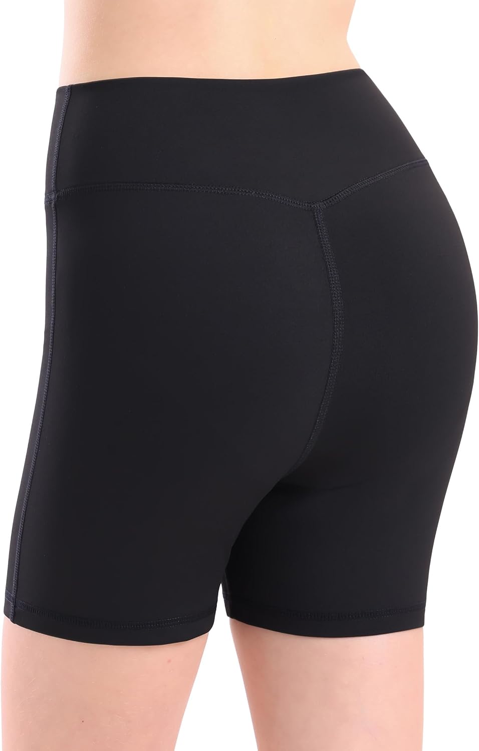 Girls V Cross Waist Athletic Shorts, Kids Soft Bike Volleyball Yoga Dance Running Cheer Gymnastics Gym Workout Shorts - Image 4