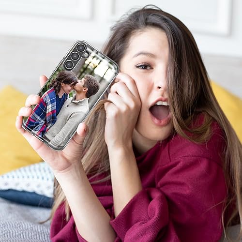 Miniatura 4 de MUNDAZE - Funda de teléfono personalizada para Samsung Galaxy S25 Ultra S24 Plus S23 S22 S21 S20 S10 S9 Note 20 10, foto personalizada con imagen,