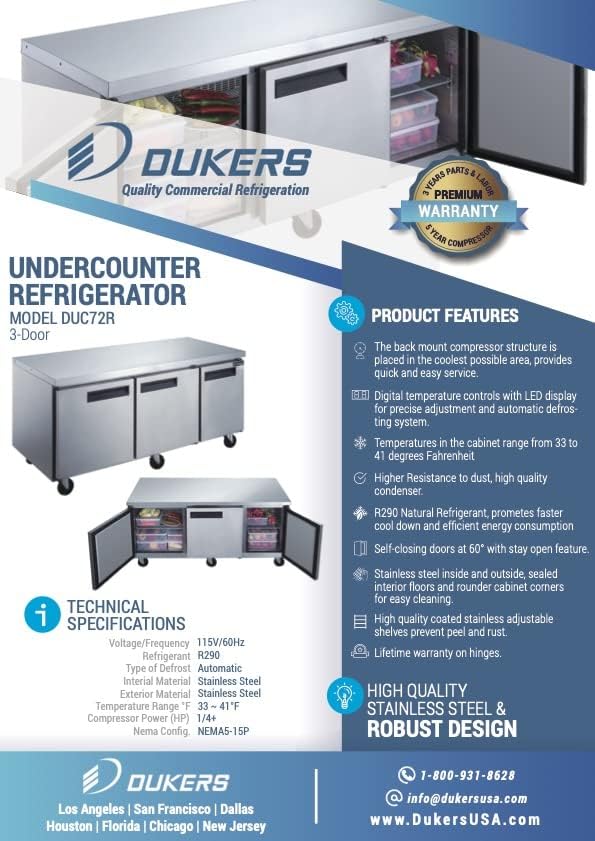 Dukers DUC72R Product Features and Technical Specifications