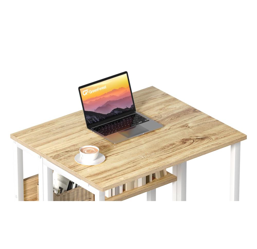 Amazon.com: GreenForest Folding Desk Small Rolling Desk with