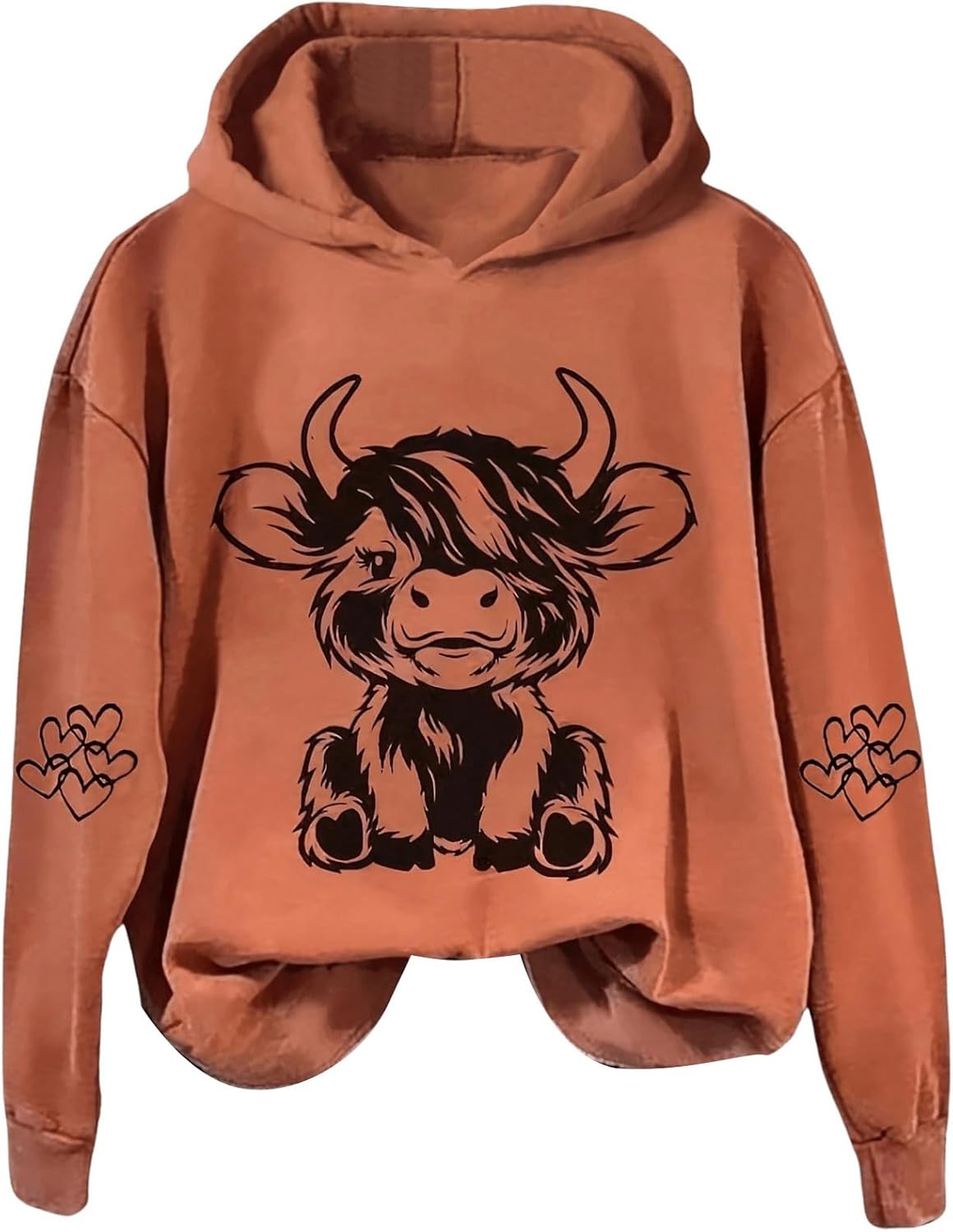 SOLY HUX Hoodies for Women Cartoon Graphic Long Sleeve Sweatshirt Casual Pullover Tops