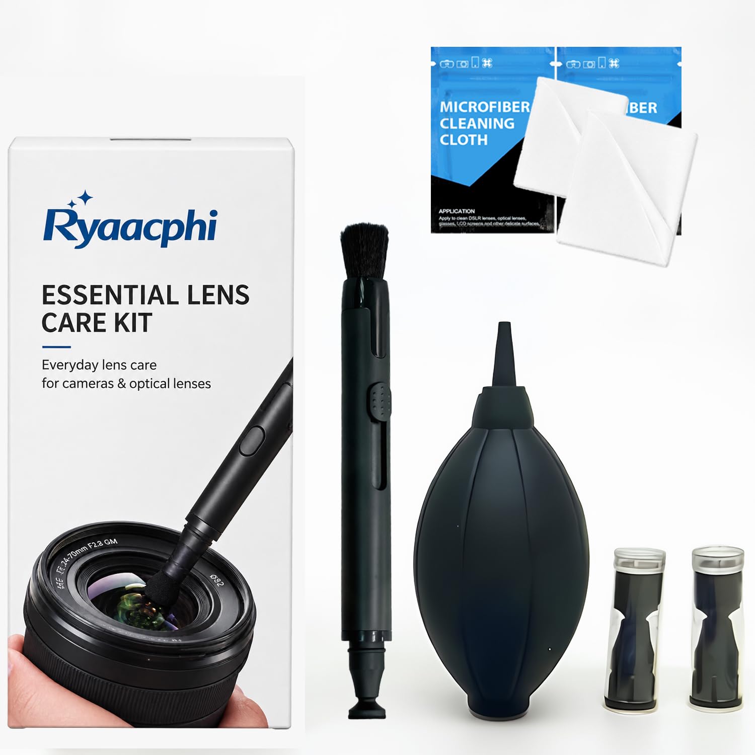 Kit de limpieza de lentes de cámara 6 en 1 para cámara, dron y teléfono