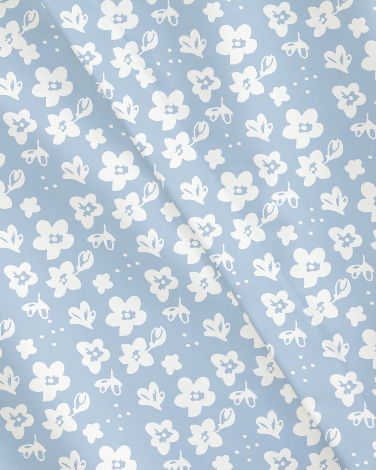 Duvet Cover Full Size - Floral Duvet Cover - 3 Piece - Blue Meadow