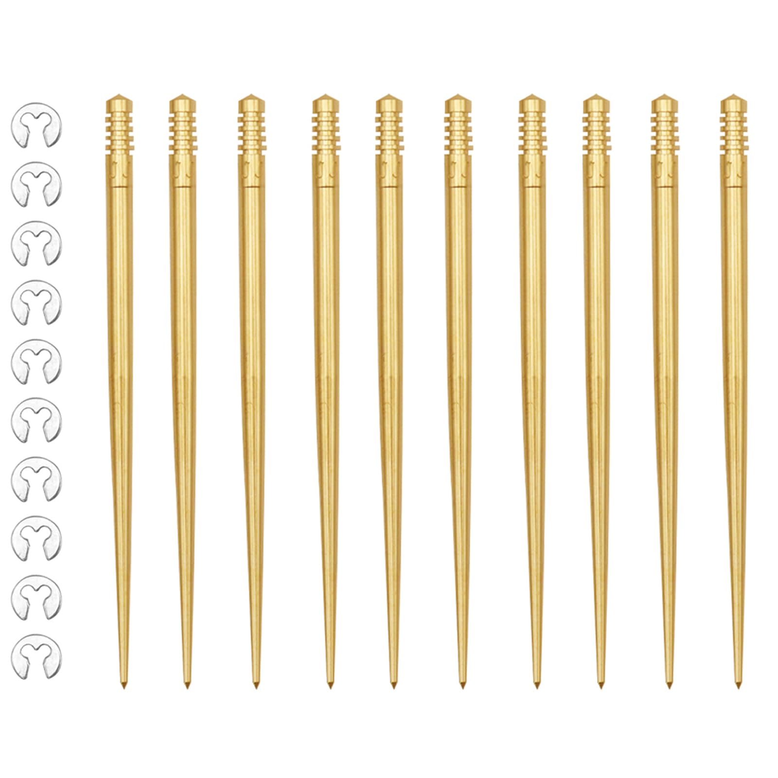 Lot de 10 jets d'aiguille de carburateur pour PW-K21-34, PE24-30, bon pour une accélération fluide et plus rapide, une meilleure maniabilité et une durabilité améliorées du moteur (N427-46)