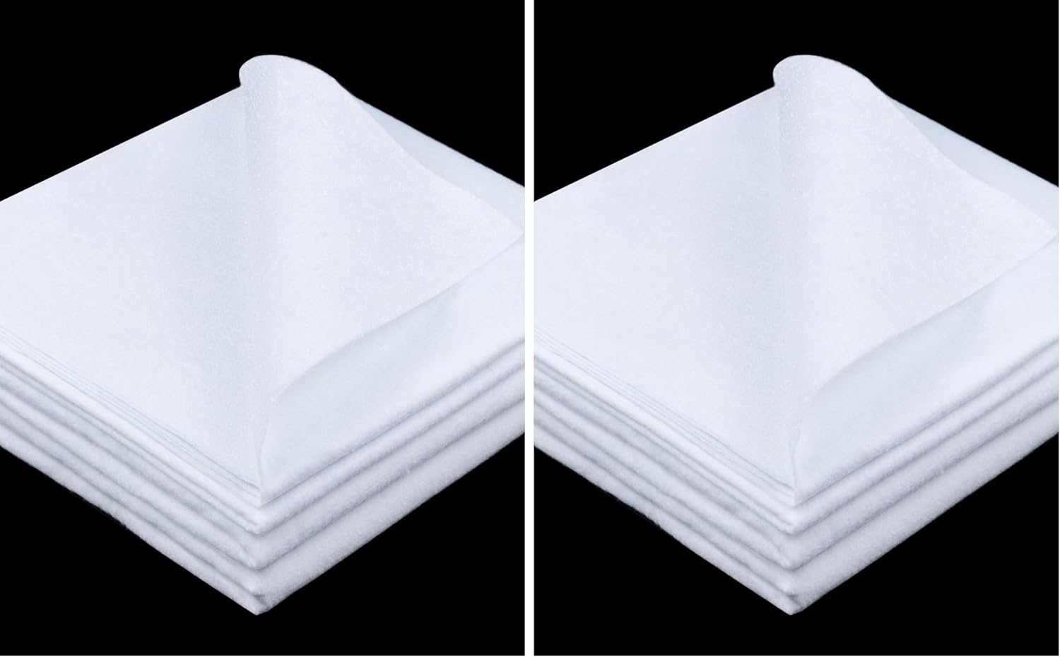 PLANTIONAL Iron-On Fusible Fleece Interfacing: Medium Weight One-Sided Loft Iron On Fusible Fleece White for Quilting Tote Bags and Home Decor(39 Inches x 1 Yard) (Pack of 2)