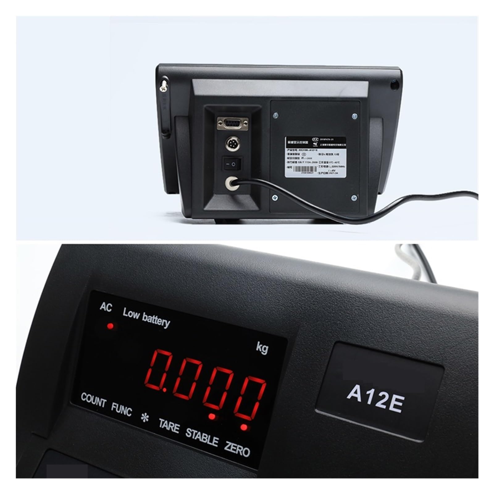 Waagenanzeige for elektronische Waagen A12 Wägezellen-Gewichtsanzeige mit LCD-Display Zuverlässige Daten