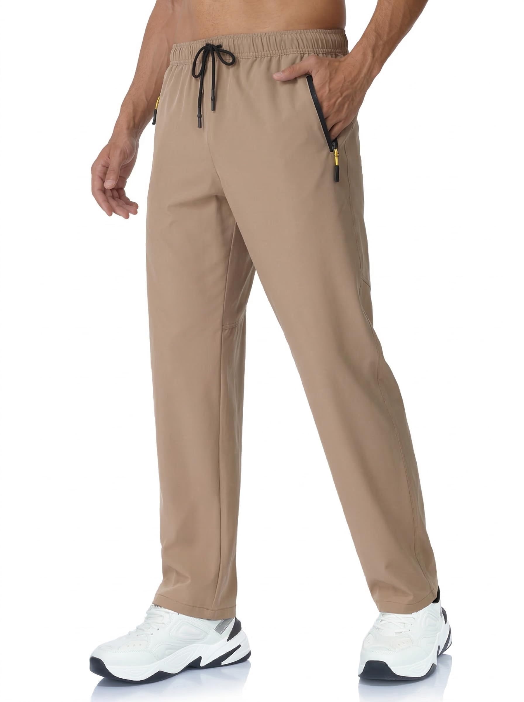 Rapoo Mens Lightweight Hiking Pants Quick Dry Stretch Joggers for Running Workout Casual