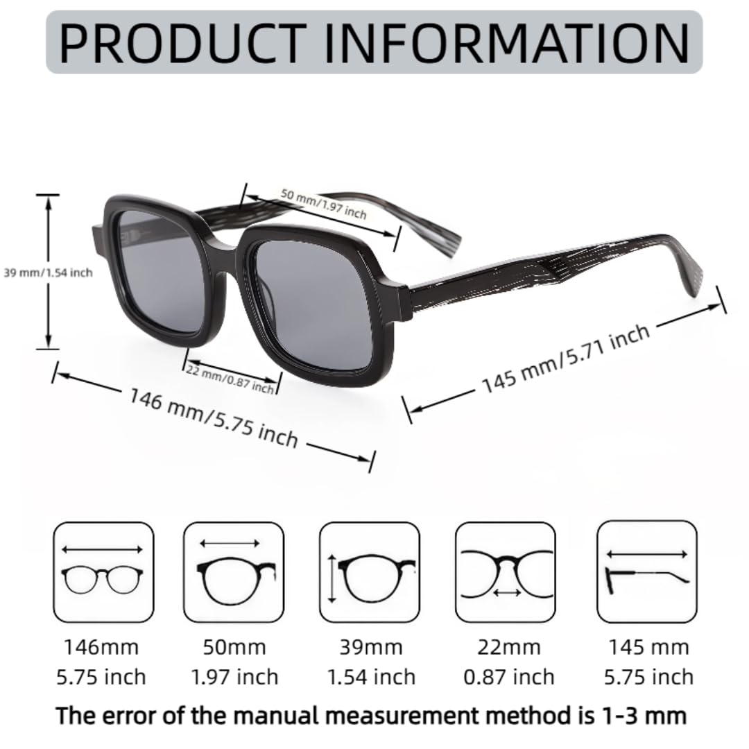 Okulary przeciwsłoneczne Retro Classic Fashion Retro Acetate UV400