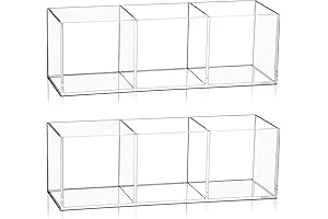 Epakh 2-Piece Clear Acrylic Cube Organizer