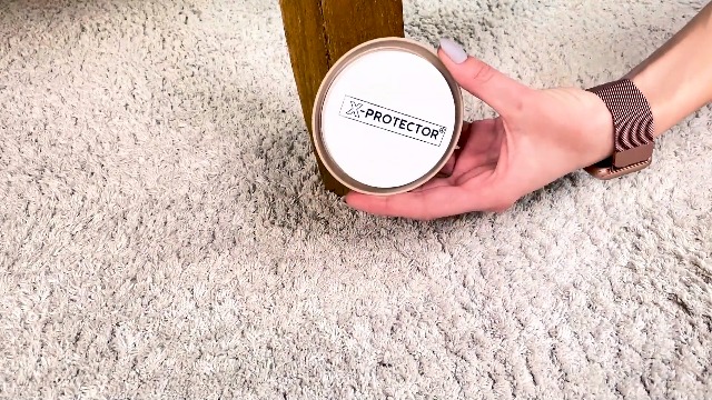 Jobar IdeaWorks Carpet Sliders (Set Of 4) - 5" Round, Protects Carpet, Makes Moving Furniture Easy - View #4