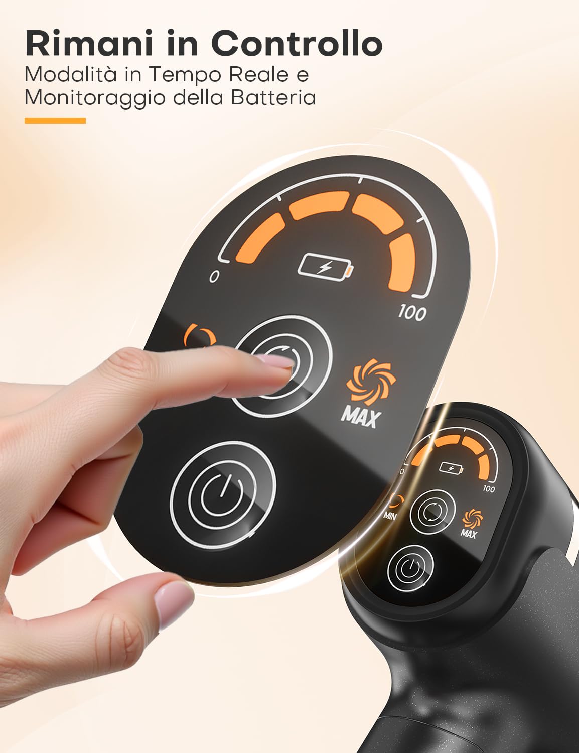 Leyvone Aspirapolvere Senza Fili, 300W/25KPa/30 Min, Spazzola Anti-Groviglio, Display LED, Filtrazione a 5 Stadi, Svuotamento Polvere con un Click, per Pelucchi di Animali, Pavimenti Duri e Tappeti