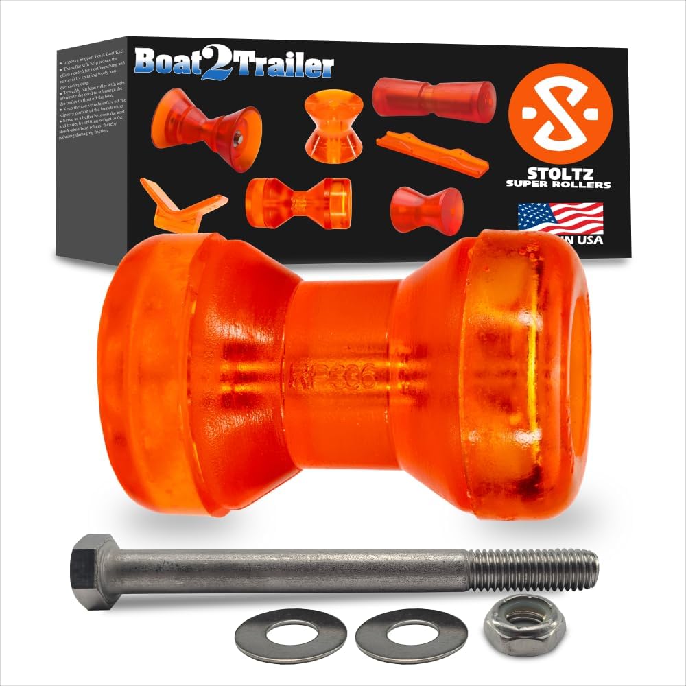 3″ Boat Roller Kit Slotted V with Flat End Caps and Hardware – RP336-325 Stoltz