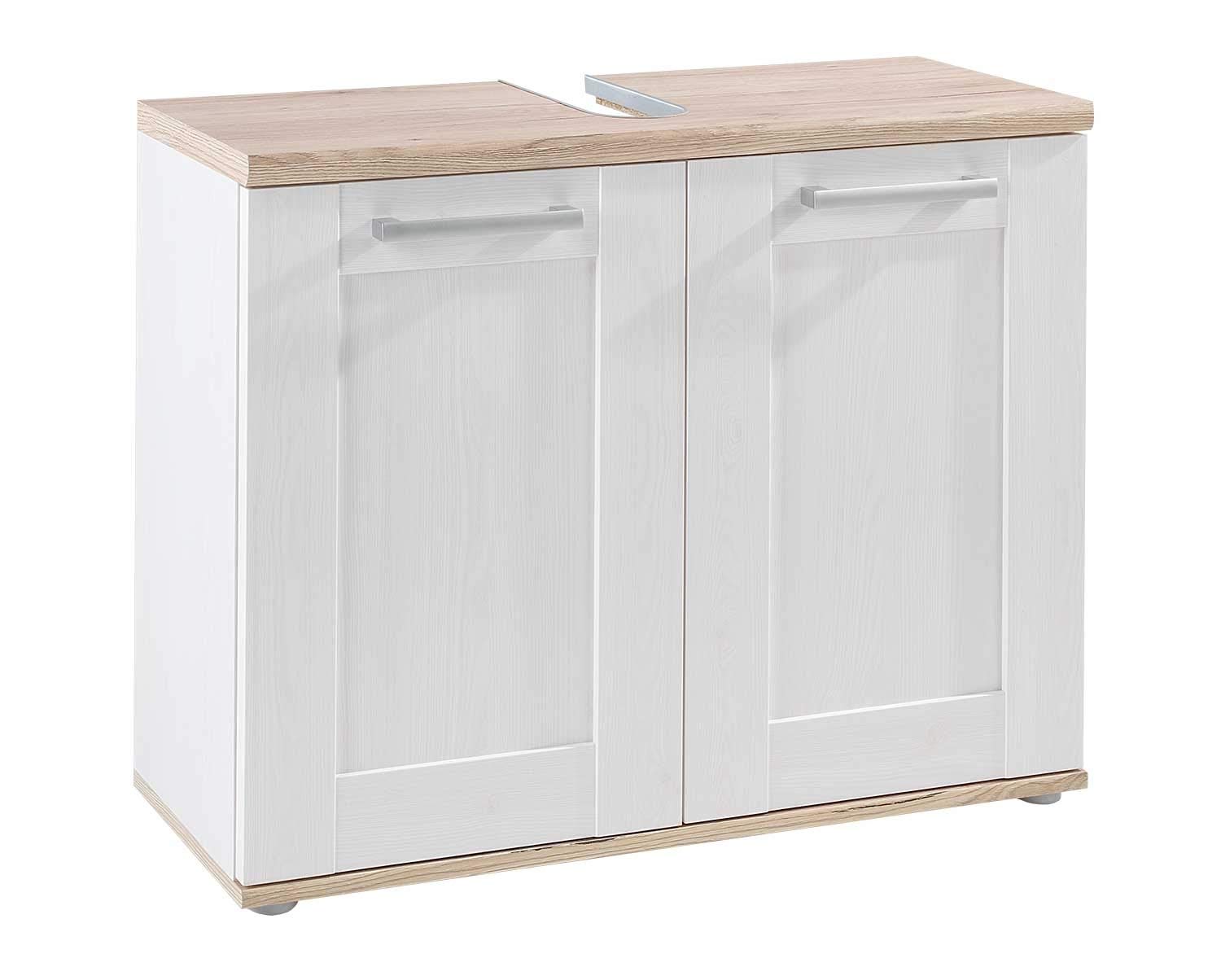 Pharao24 Badezimmer Oberschrank in Grau Eiche Optik 40 cm breit: Amazon