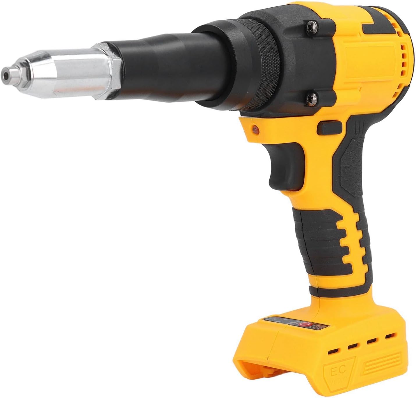 AUNMAS Electric Rivet Gun, 10KN Pulling Force Low Noise Brushless Motor 3.24.8mm Brushless Automatic Riveter with LED Light for Metal Plastic