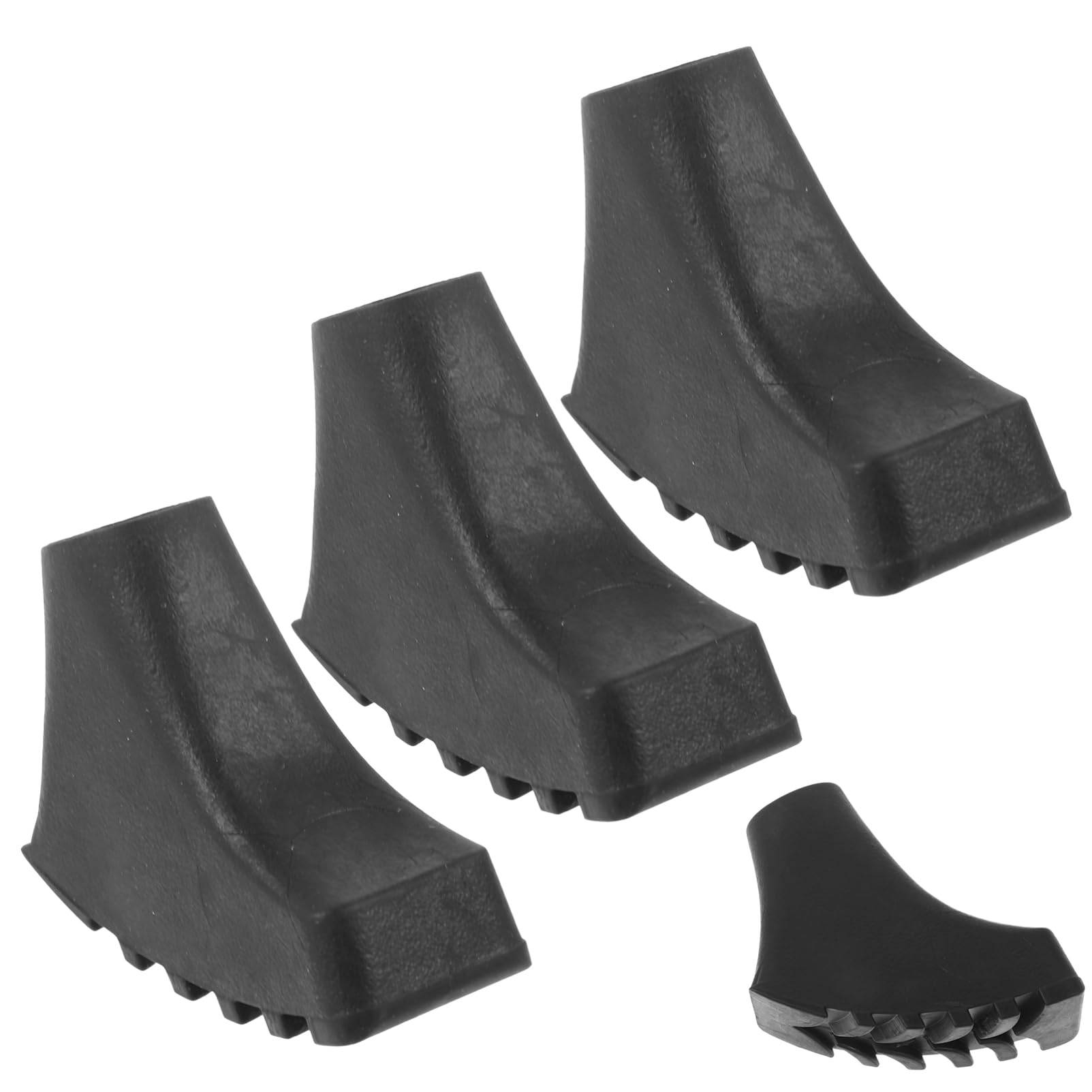 BCOATH 4pcs Cane Rubber Tips Replacement Rubber Walking Stick Rubber Tips Small Rubber Cane Tips Black Walking Stick Rubber Ends