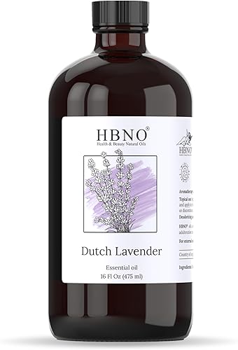 Vista 9 de HBNO California - Aceite esencial de lavanda holandesa embotellada, 4 onzas líquidas, aceite de lavanda natural para la piel, perfecto