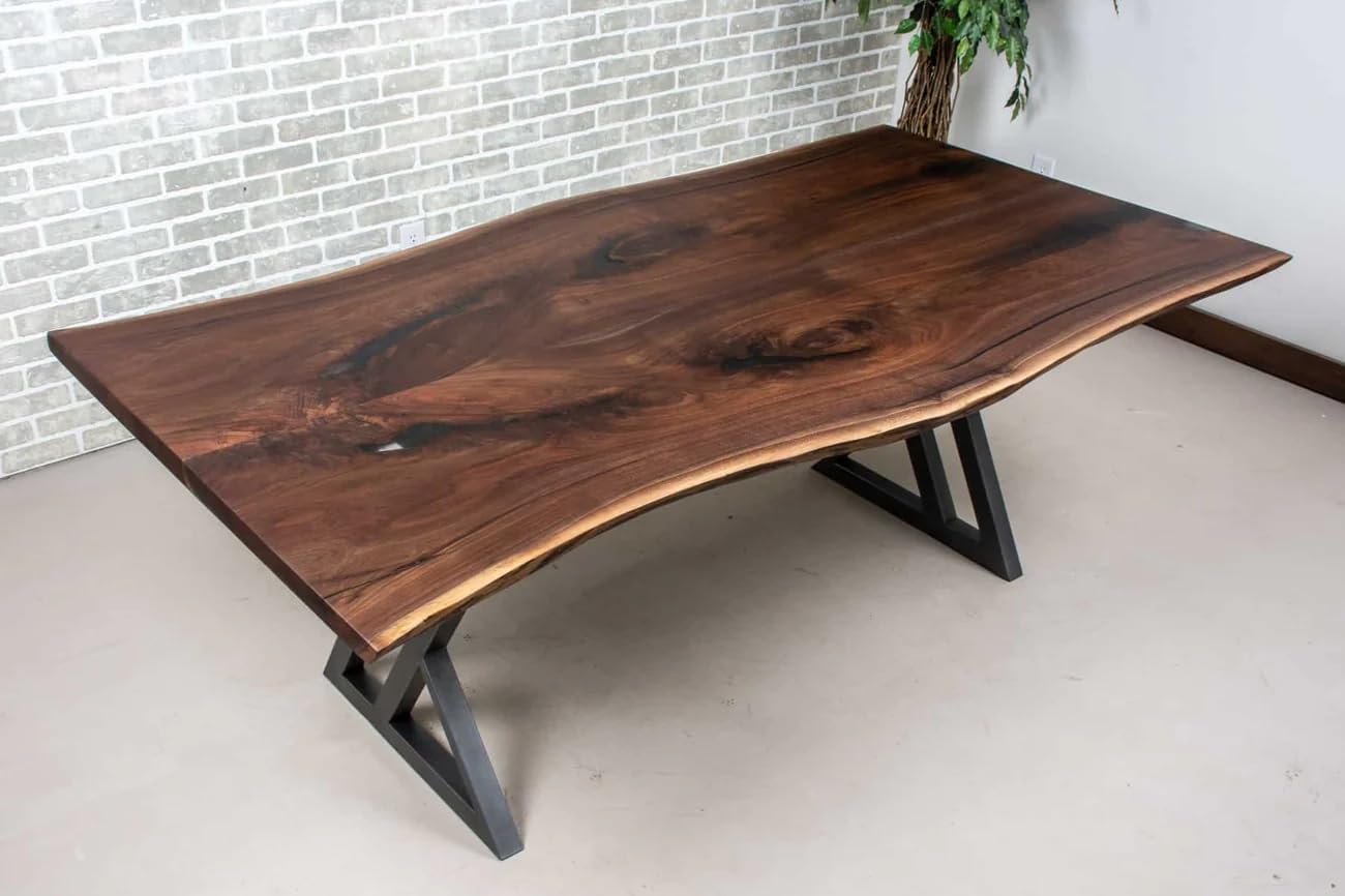 Live Edge Dining Table Epoxy Dining Table Living Room Table for 2, 4, 6, 8 Resin Coffee Table Epoxy Table Top End Table Bar Counter Wall Art Home Décor (16.5" Inches Tall, 36 x 24 Inches)