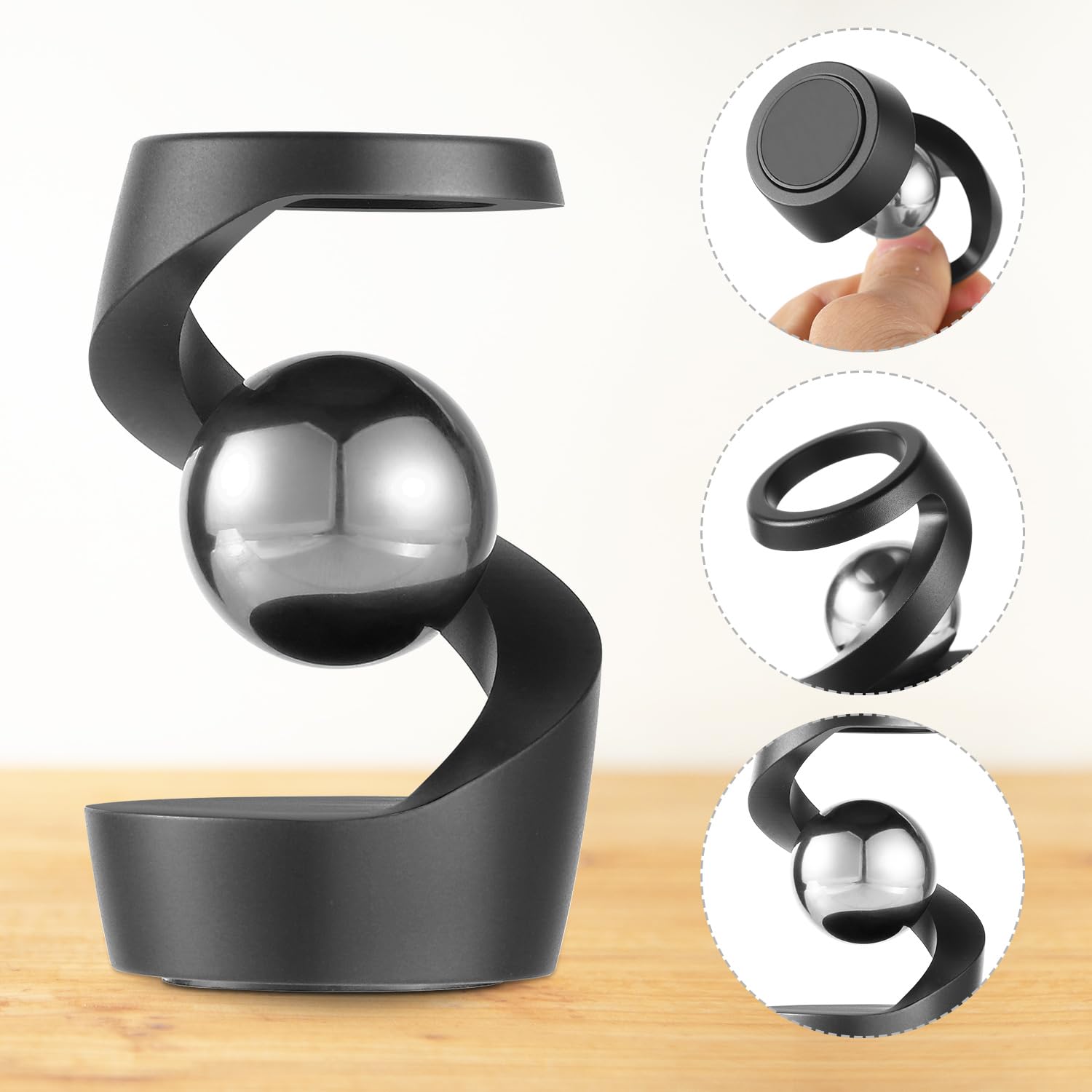 Kinetic Spinning Fidget Toy, Metal ADHD Desk Fidget Toys, Gravity Defying Toys for Office Party Favors for Adult Kids Teens Boys Girls - Image 3