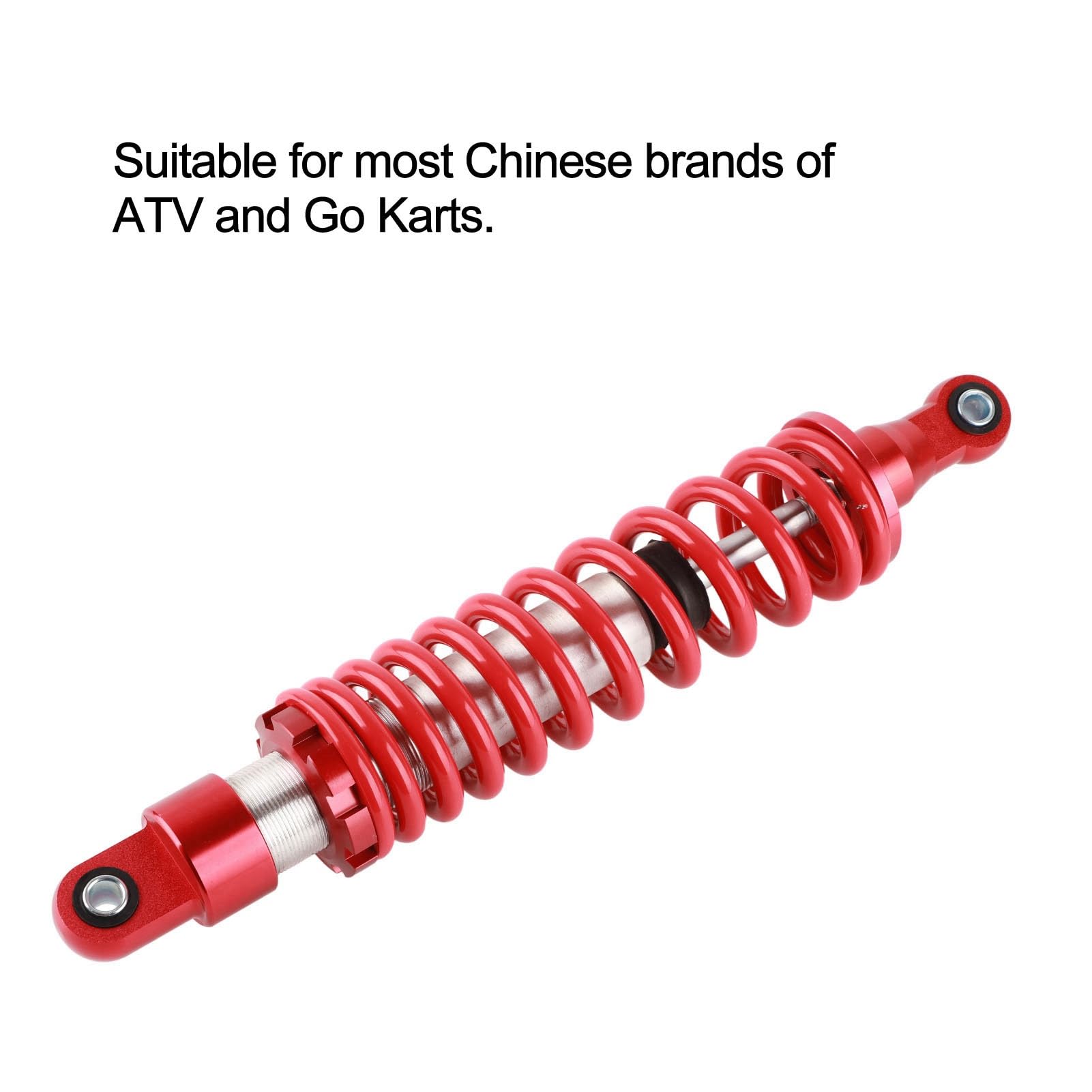 Amortiguador trasero universal de 14,2 pulgadas con amortiguación ajustable, amortiguador de muelle para suspensión de motocicleta y ATV, compatible con TaoTao, Lifan y karts,