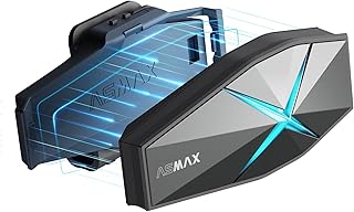 ASMAX F1 Motorcycle Bluetooth Headset with Hi-Fi Speakers for ATV/Snowmobile/Ski, 10 Riders Mesh Helmet Communication Syst...