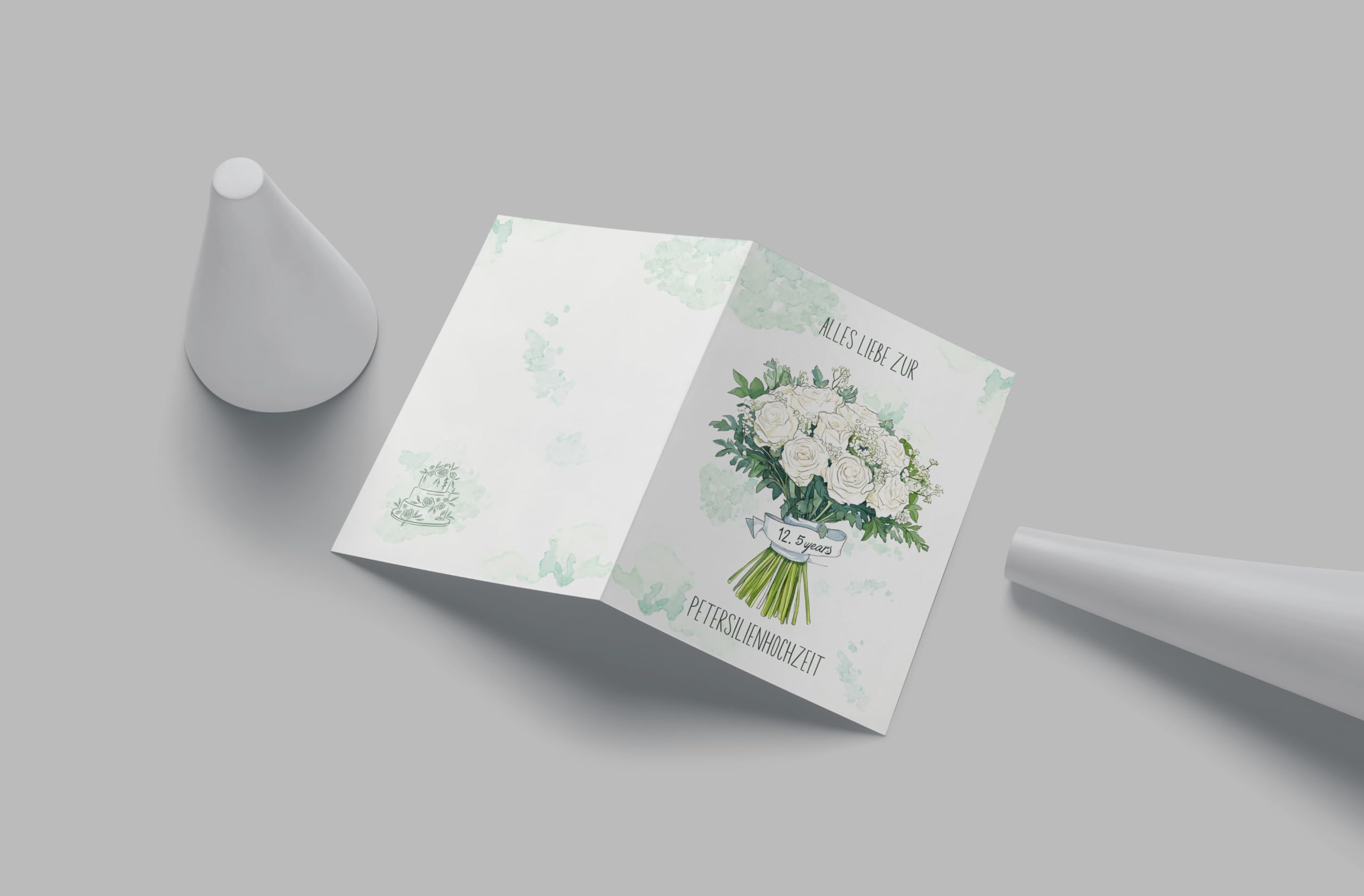 Urkunde Zur Petersilienhochzeit (12,5 Jahre) – Personalisierbar Mit Namen & Datum, A4 Format, Geschenkidee!