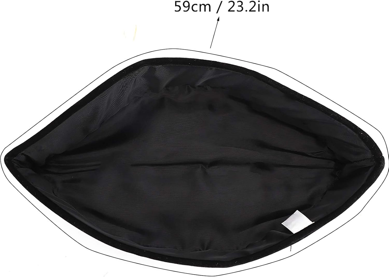 TOPINCN Muslim Hat, Southeast Asian Malay Islamic Worship Velvet Cardboard Fixed Hat Muslim Hats for Men Adult 59cm Black - Image 2