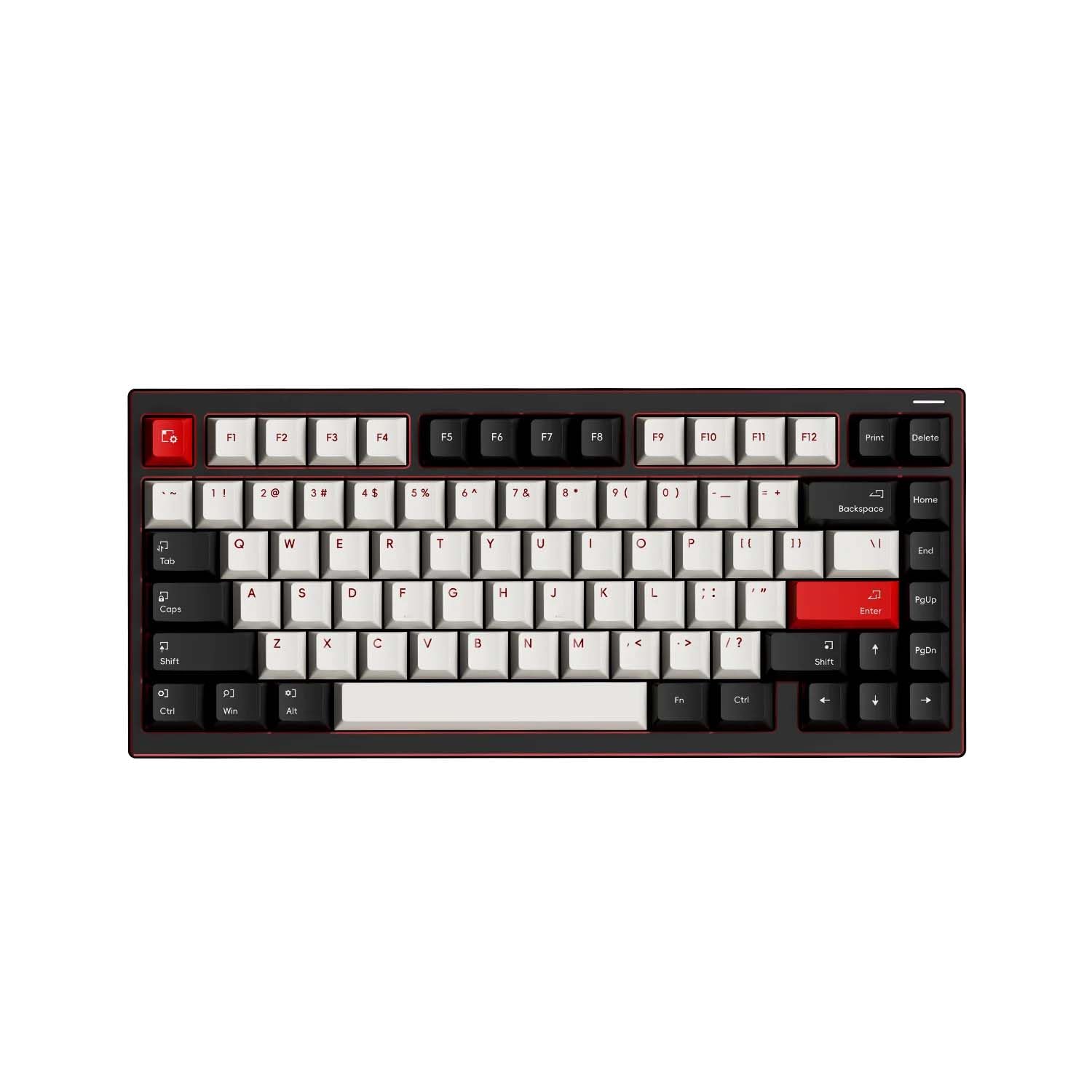 ATK EDGE 75 HE Tastiera Magnetica Esports 75%, 82 tasti, Struttura Guarnizione, Montaggio Rapido con Chiusura a Sfera, Precisione 0,005-3,3 mm (Nero Ossidiana)