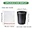 Small Drawstring Garbage Bags 4 Gallon - Unscented Clear White 4 Gal Trash Bags 60 Count 15 Liters Strong Plastic Mini Waste Basket Bathroom Office Liners for Home Kitchen Can Bulk Magesh