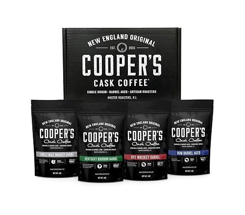 Cooper's Cask Coffee Barrel Aged Sampler - A Thoughtful Gift for Coffee Connoisseurs