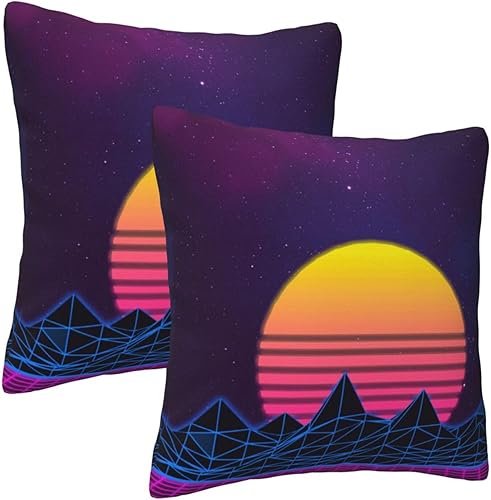 Miniatura 2 de Retrowave Pictures Printed Throw Pillow Cushion Cover Decoration Pillow Case