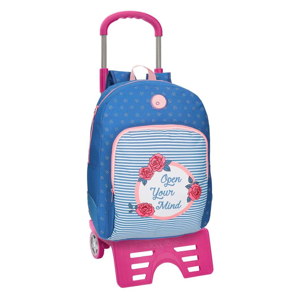 ROLL ROAD Rose Mochila escolar 44 cm con carro