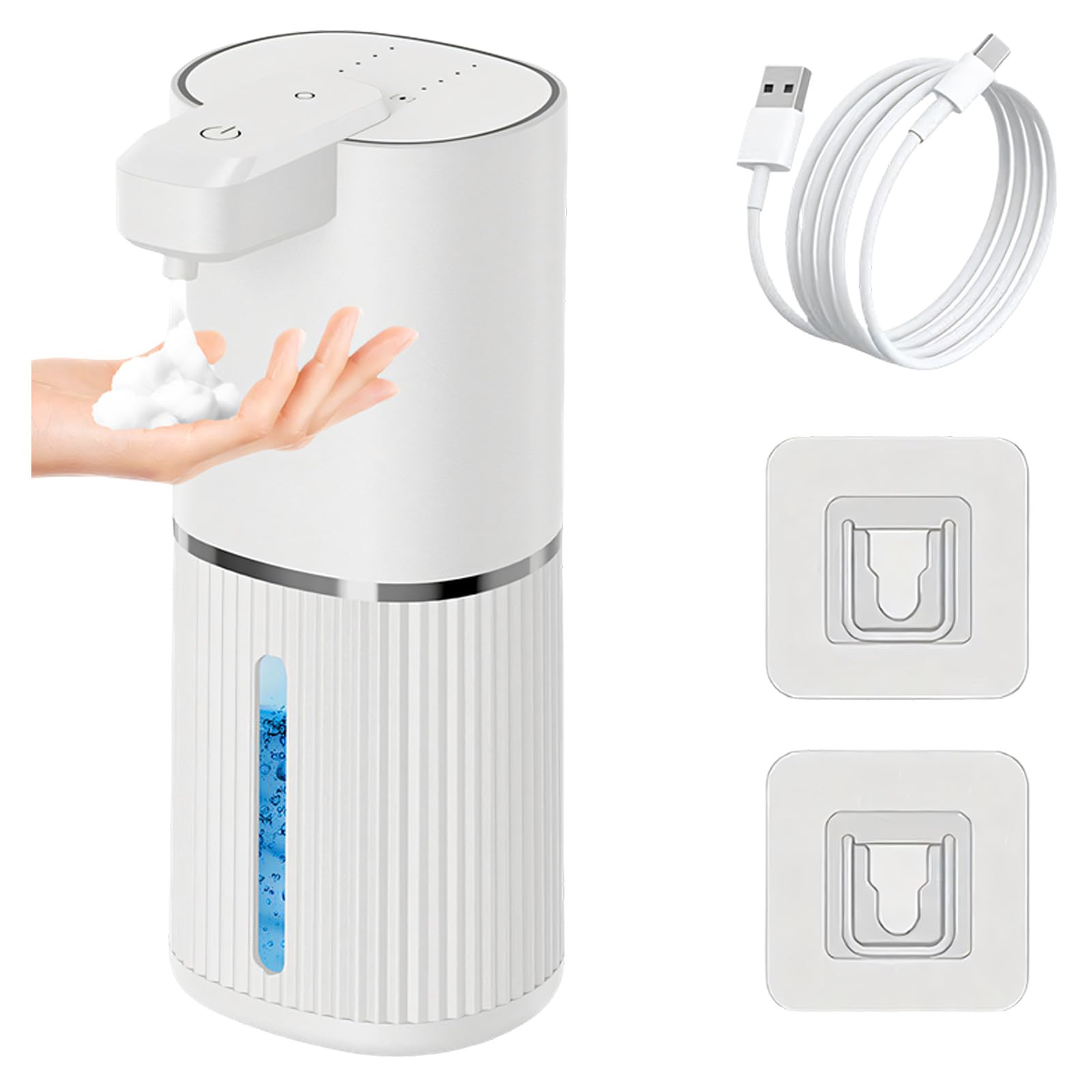 Contactless Electric Soap Dispenser USB C Rechargeable IPX5 Waterproof for Home Use Bathroom Soap Dispenser