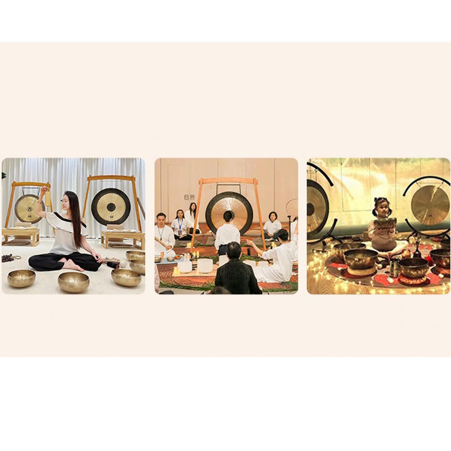 Cadre de Gong en C, Cadre de Gong, Gong de thérapie sonore, Gong d'ouverture, Gong de Copie, Cadre de Gong de Soutien, Cadre en Fer,70CM