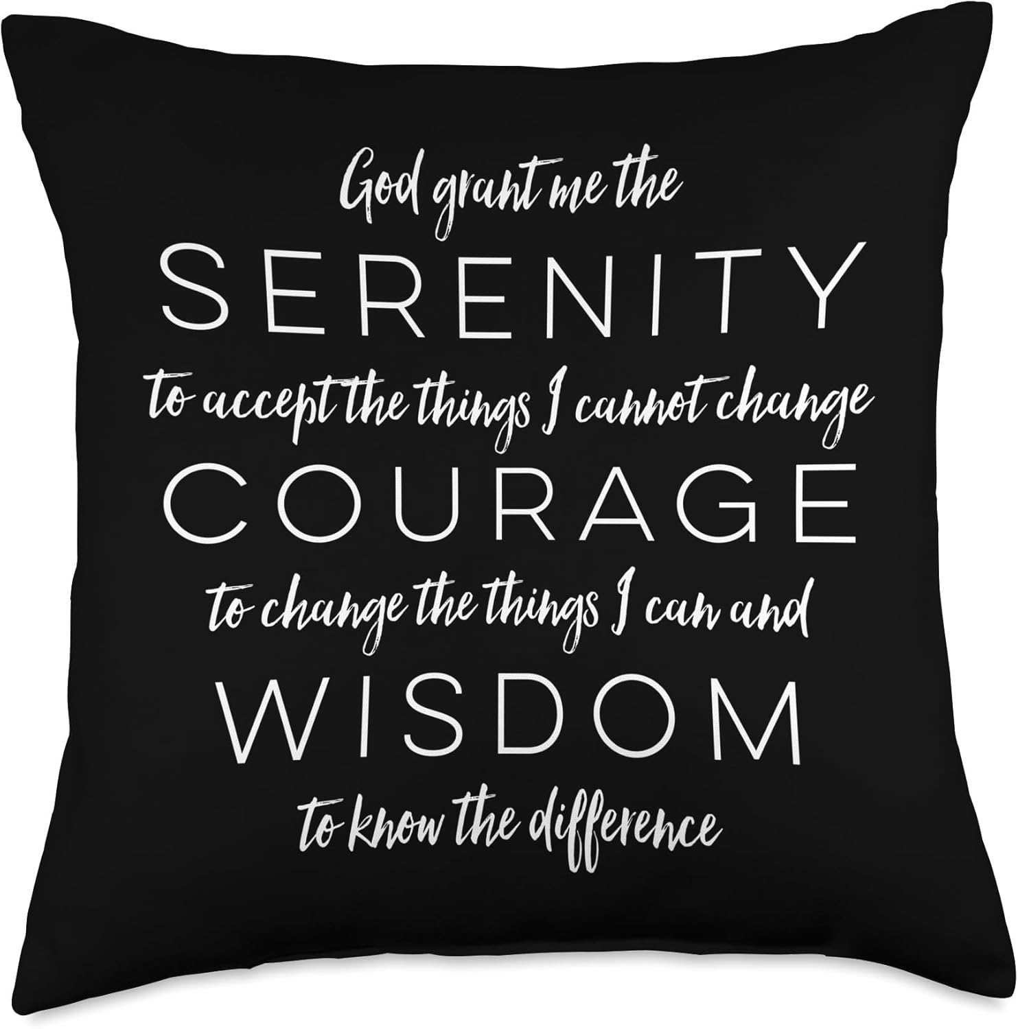 Serenity Prayer Throw Pillow