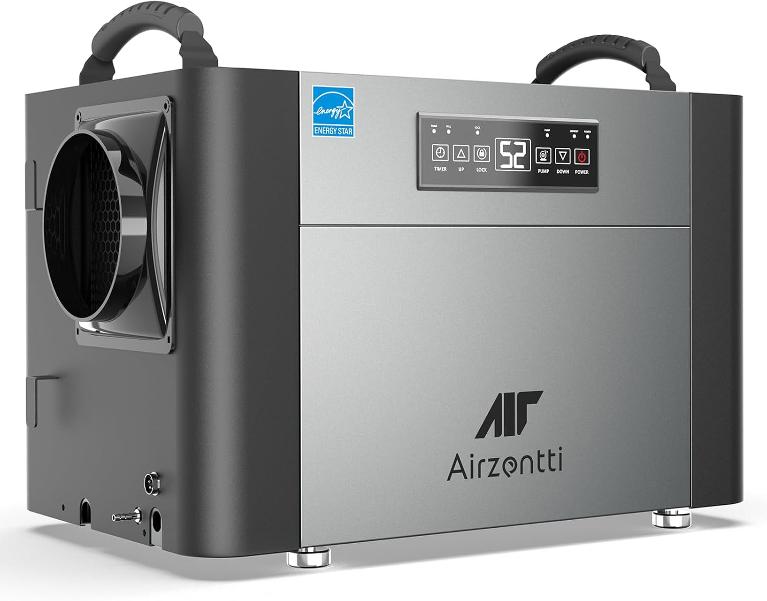 155 Pints Commercial Dehumidifier for Basement with Pump and Drain Hose, Large Space Dehumidifier for Crawl Space, Attic, Garage, Home, Industrial, Water Damage, Auto Defrost, Energy Star