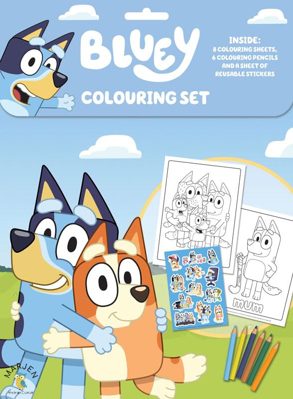 Marjen Bluey Activity Set 1 - Including Colouring set, Aqua Magic and Play Pack. Providing hours of entertainment and creativity for young fans of Bluey. - Image 2