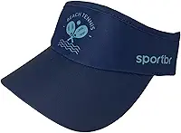 Viseira Esportiva BT Raquetes Azul com Proteção Solar FPU 50+ - Tecido Respirável e Ajuste Elástico - Leve e Confortável para Corrida e Atividades ao Ar Livre