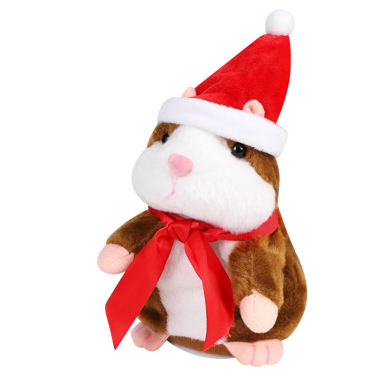 Amasawa 1 Pièce Parler Hamster En Peluche Jouet, Adorable Belle Parler Hamster Enregistrement Sonore Parler En Peluche Jouet Apprentissage Précoce Enfants Cadeau De Bébé Enfants Interactif - 10