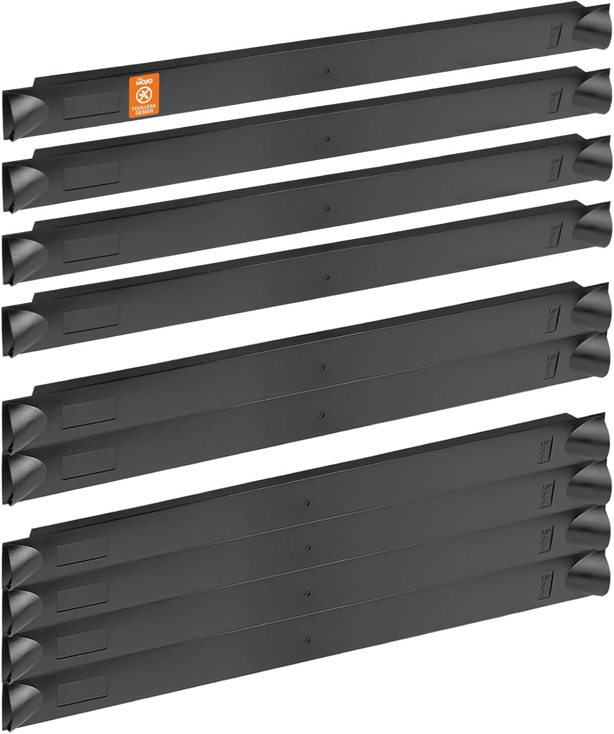 Tecmojo 1U Blank Panel, Plastic Rack Blank Panel, Rack Mount Plate for 19 in Server Rack Enclosure or Network Cabinet, Toolless Mounting, Black(10 Pack)