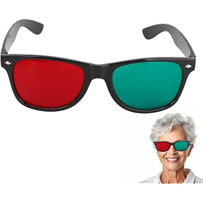 Red Green Training Eyeglasses | Portable Red Green Trainer Eyeglasses For Children - Comfortable Fit, Training Glasse For Amblyopia, Exotropia